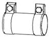 VW 1K0253141S Pipe Connector, exhaust system
